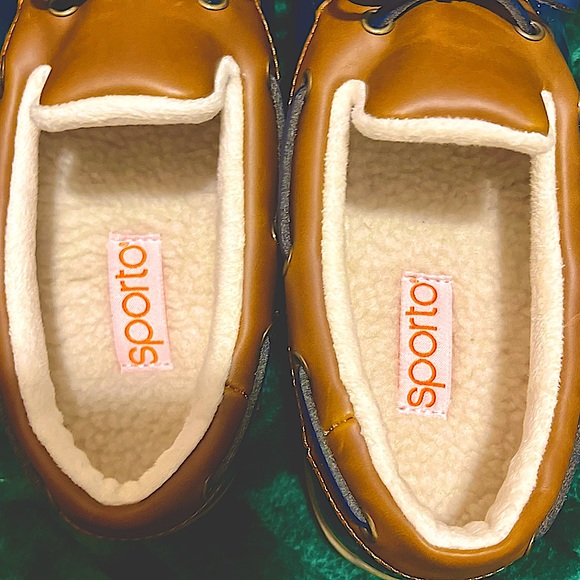 SPORTO “Patty” in Navy Water Resistant Round Toe Block Heel Slip On Duck Boots - Picture 4 of 6